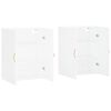 vidaXL Wall Mounted Cabinets 2 pcs White 69.5x34x90 cm