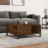 vidaXL Coffee Table Brown Oak 80x80x36.5 cm Engineered Wood