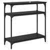 vidaXL Console Table Black Oak 75 x 29 x 75 cm Engineered Wood