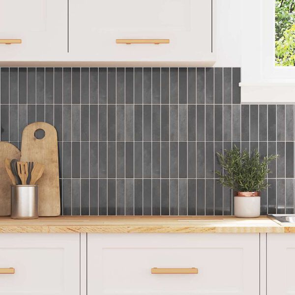 vidaXL Rectangular Tile 10 pcs Grey 29 x 23 x 0.08 cm