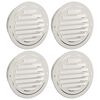 vidaXL Air Vent Covers 4 pcs Silver 125 mm Stainless Steel