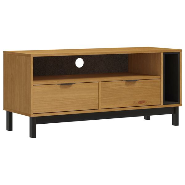 vidaXL TV Cabinet FLAM 110x40x50 cm Solid Wood Pine
