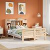 vidaXL Bookcase Bed without Mattress 150x200 cm King Size Solid Wood Pine
