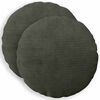 vidaXL Cushion Cover 2 pcs HEERLEN Anthracite &Oslash; 30 cm Corduroy