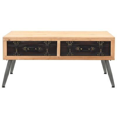 vidaXL Coffee Table Solid Fir Wood 115x55x50 cm
