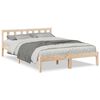 vidaXL Bed Frame | Natural Wood | Solid Pine Wood | Double | Modern | Bed Frame