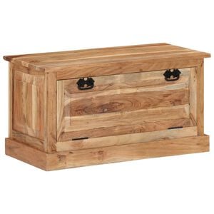vidaXL Shoe Storage Bench | Natural wood | Solid acacia wood | 85 x 40 x 45 cm