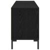vidaXL TV Cabinet Black Oak 150 x 30 x 44.5 cm Engineered Wood