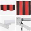 vidaXL Electric Retractable Awning Orange and Black 4 x 2 m
