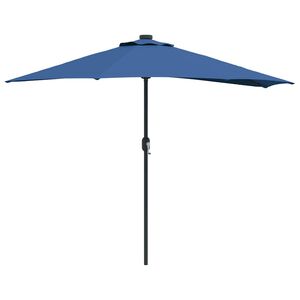 vidaXL Garden Parasol Azurblau 294 x 150 x 224 cm Fabric