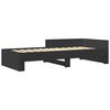 vidaXL Bed Frame without Mattress Black 90x200 cm Engineered Wood