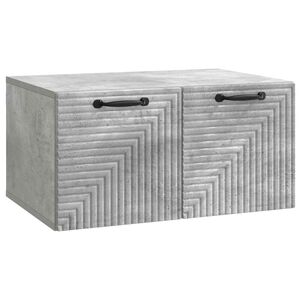 vidaXL Wall-Mounted TV Cabinet Concrete Grey 59.5 x 41 x 30 cm