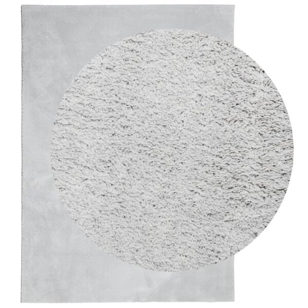 vidaXL Rug HUARTE Short Pile Soft and Washable Grey 120x170 cm