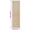 vidaXL Rug ZIZUR 80x250 cm Jute Look Indoor and Outdoor