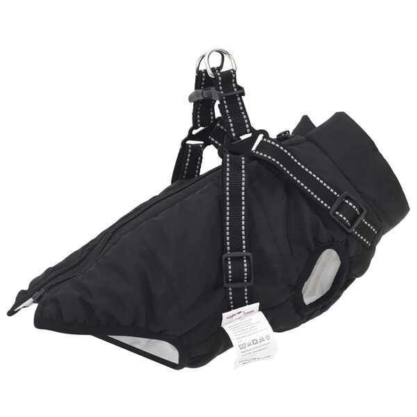 vidaXL Dog Coat Black L36