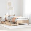 vidaXL Bed Frame without Mattress 90x200 cm Solid Wood Pine