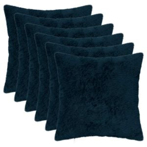 vidaXL Cushion Cover 6 pcs HEERLEN Navy Blue 30 x 30 cm