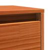 vidaXL Wall Cabinet with Shelf Wall-mounted Wax Brown Solid Pine Wood