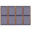 vidaXL 4-Panel Room Divider Dark Blue 280x180 cm