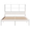 vidaXL Bookcase Bed without Mattress White 160x200 cm Solid Wood Pine