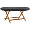 vidaXL Outdoor Table Cover Black 122 x 122 x 10 cm 600D Oxford Fbric