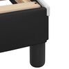 vidaXL Bed Frame without Mattress "Hvar" Black and White 180x200 cm Super King Faux Leather