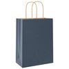 vidaXL Paper Bags 250 pcs with Handles Blue 21x11x28 cm