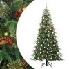 vidaXL Artificial Hinged Christmas Tree Green 210 cm PE and PVC