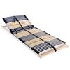 vidaXL Slatted Bed Base without Mattress with 42 Slats 7 Zones 70x200 cm