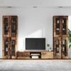 vidaXL TV Cabinet Set with Drawer with Shelf Old Wood Engineered Wood