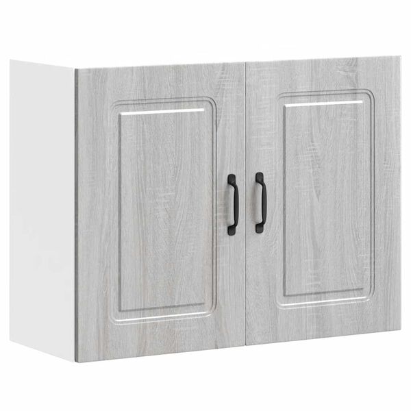 vidaXL Kitchen Wall Cabinet Kalmar Grey Sonoma Engineered Wood
