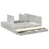 vidaXL Storage Bed Frame Concrete Grey 180 cm Engineered Wood