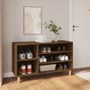 vidaXL Shoe Cabinet Brown Oak 102x36x60 cm Engineered Wood