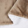 vidaXL Throw Blanket Camel 130 x 150 cm Fleece