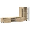 vidaXL TV Cabinet Set with Drawer FLORIN Sonoma Oak Engineered Wood