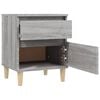 vidaXL Bedside Cabinets 2 pcs Grey Sonoma 40x35x50 cm