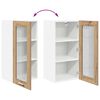 vidaXL Hanging Cabinet with Storage 2 pcs Artisan Oak 40 x 31 x 80 cm