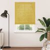 vidaXL Roller Blind with Curtains Manual Yellow 110 x 220 cm Bamboo