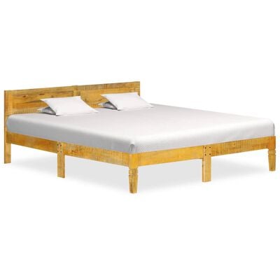vidaXL Bed Frame Solid Mango Wood 160 cm