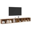 vidaXL TV Cabinet Set Wall-mounted 3 pcs Old Wood 37 x 35 x 107.5 cm