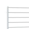 vidaXL Metal Bed Frame without Mattress with Footboard White 90x200cm