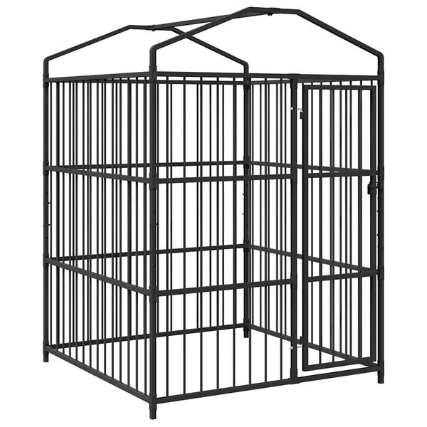 vidaXL Outdoor Dog Kennel with Roof 150x150x210 cm