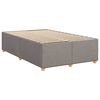 vidaXL Box Spring Bed with Mattress Taupe 120x200 cm Fabric
