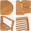 vidaXL Garden Dining Set 7 pcs Brown Solid Teak Wood