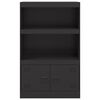 vidaXL Sideboard Black 67x39x107 cm Steel