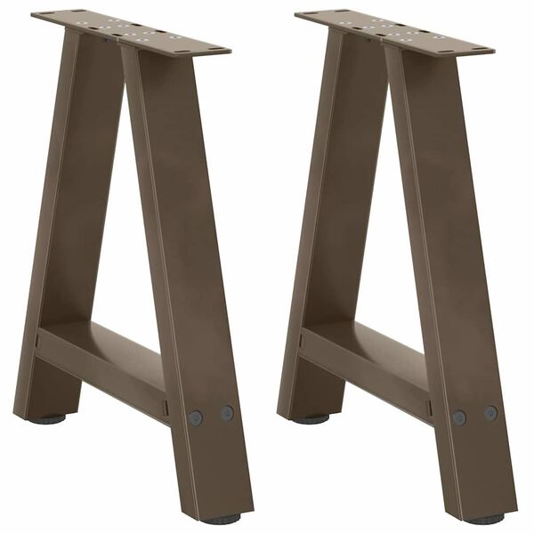 vidaXL Coffee Table Legs A-Shaped 2 pcs 38x(42-43) cm Steel