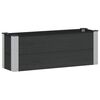 vidaXL Garden Raised Bed Black 100 x 30 x 36 cm alu.