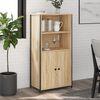 vidaXL Highboard Sonoma Oak 62x36x121.5 cm Engineered Wood