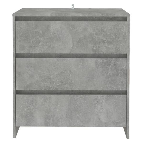 vidaXL Sideboard Concrete Grey 70x41x75 cm Engineered Wood