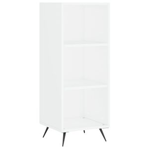 vidaxL Shelf Cabinet White 34.5x32.5x90 cm Engineered Wood